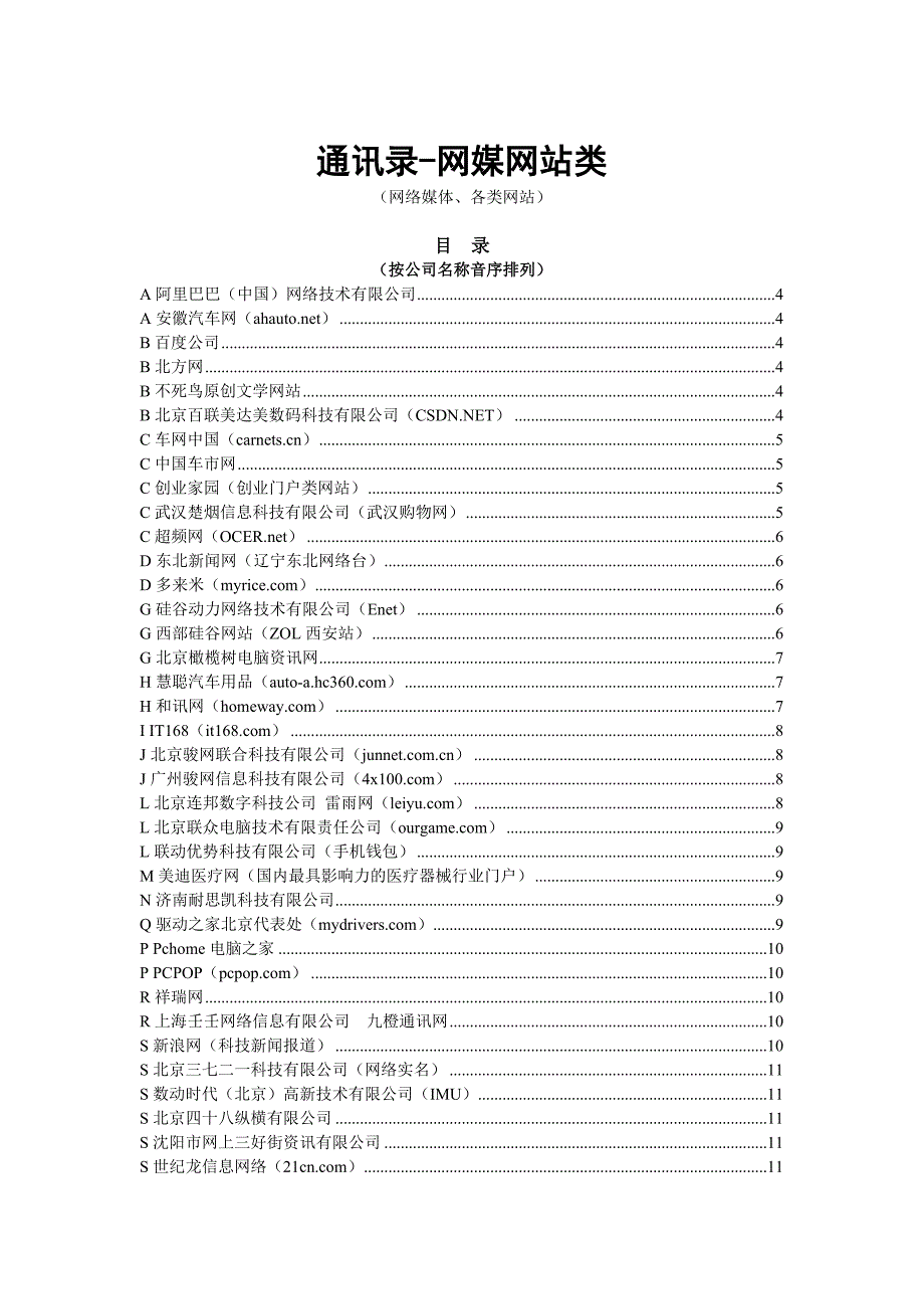 200家网站主要负责人通讯录.doc_第1页