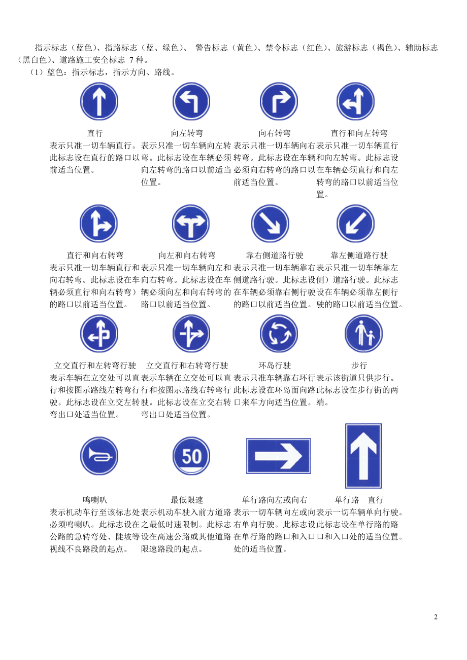 考驾照学车科目一必过的理论课讲稿及考试题库.doc_第2页