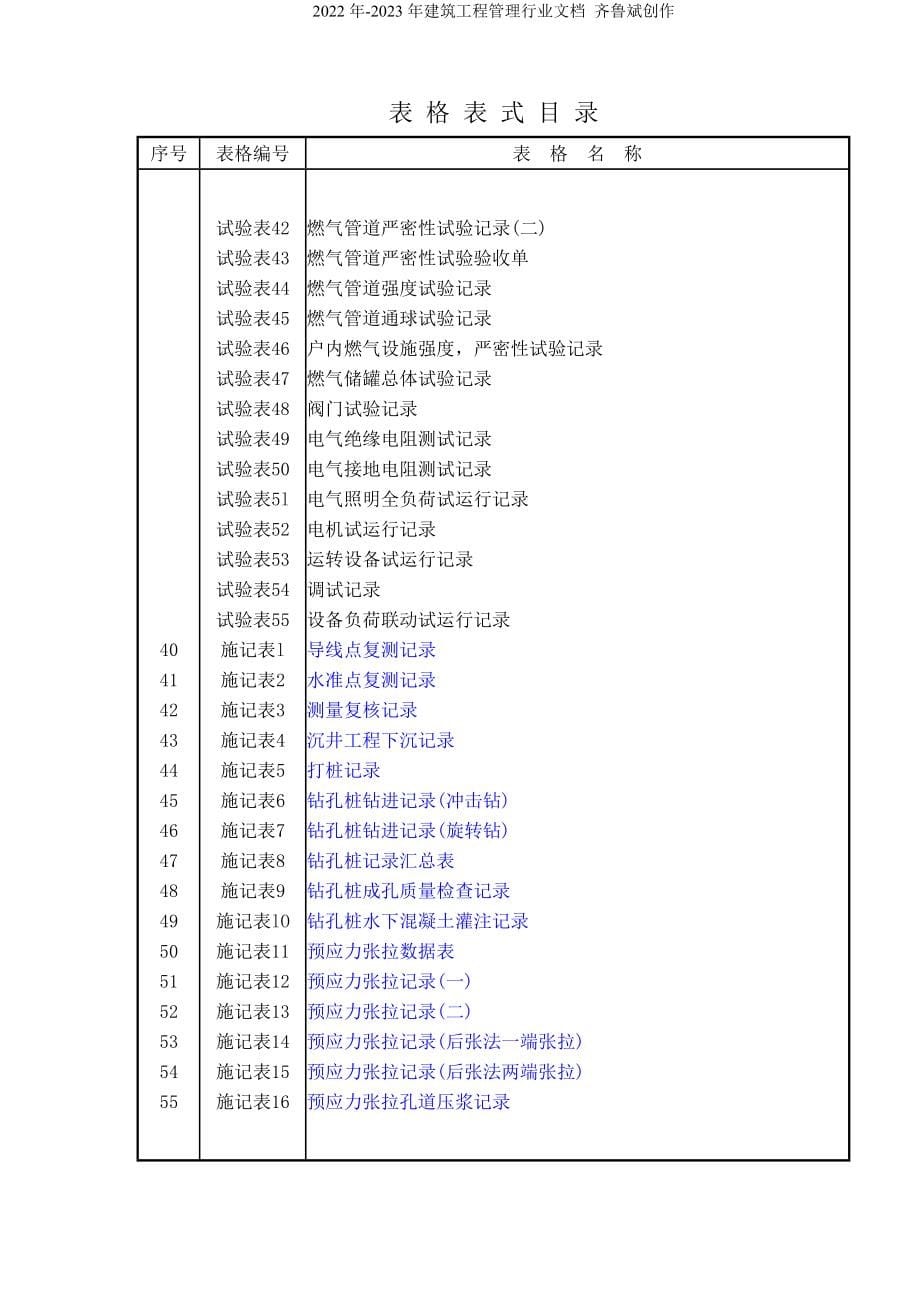 市政工程资料表格_2_第5页