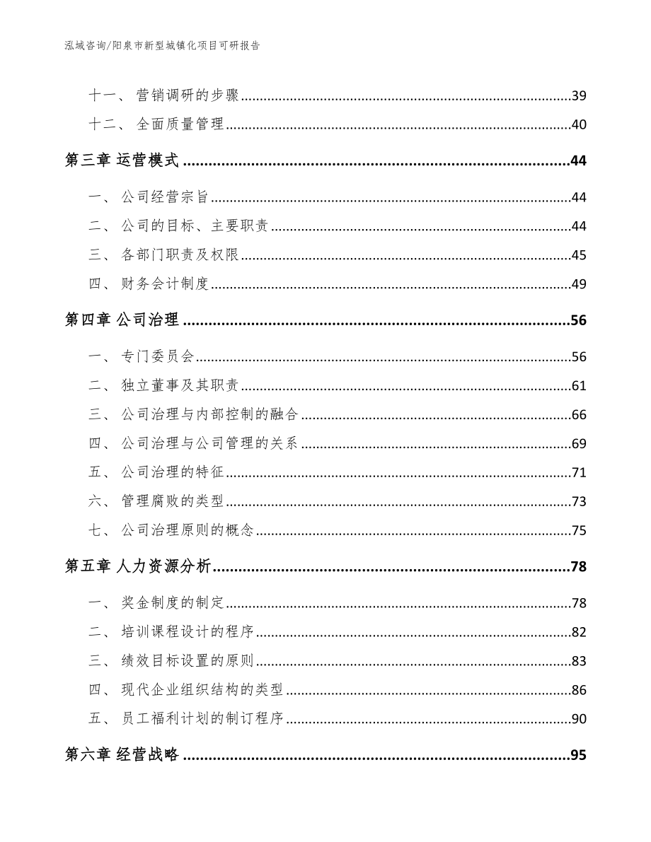 阳泉市新型城镇化项目可研报告（模板）_第2页