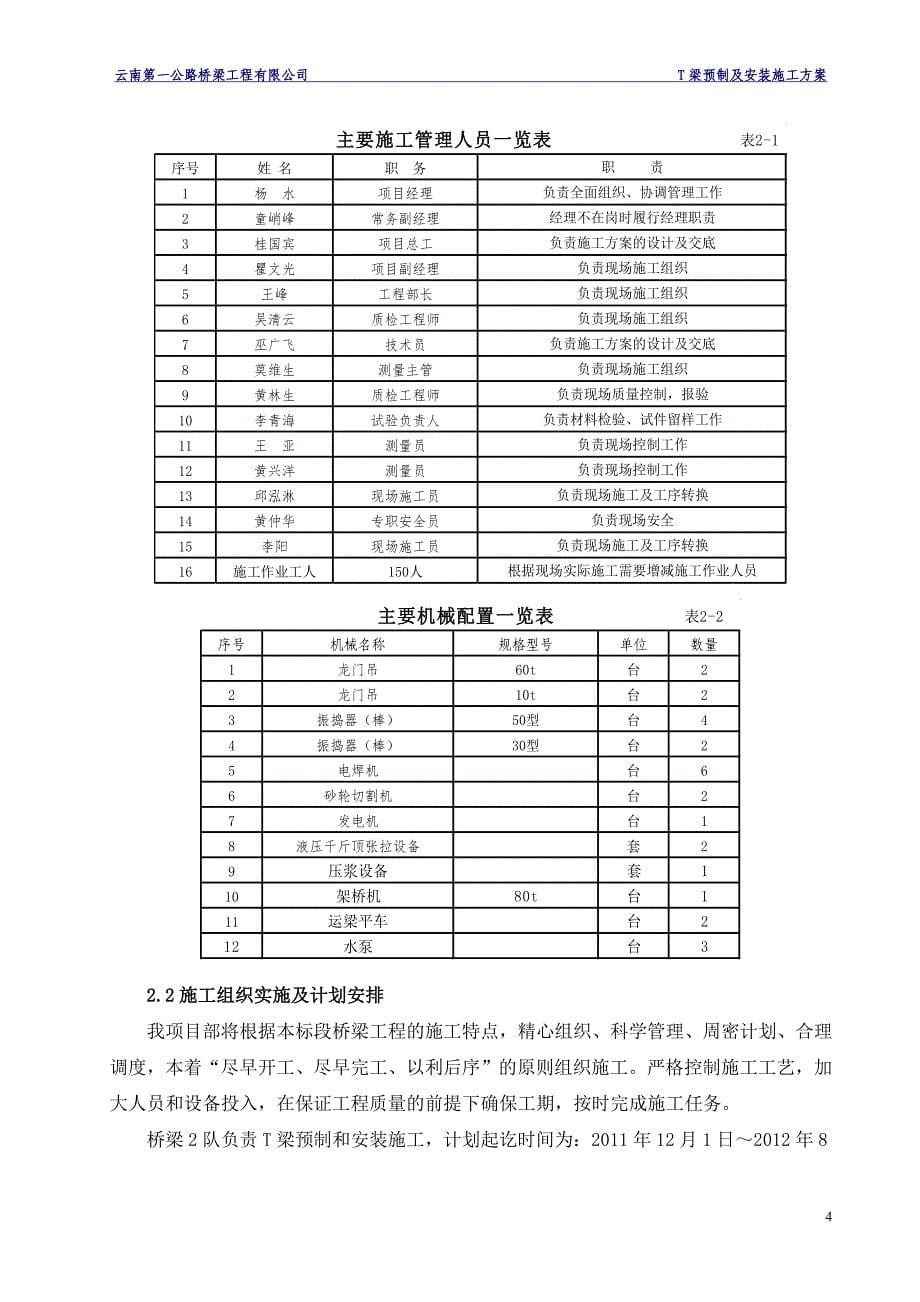 T梁预制及安装施工方案_第5页