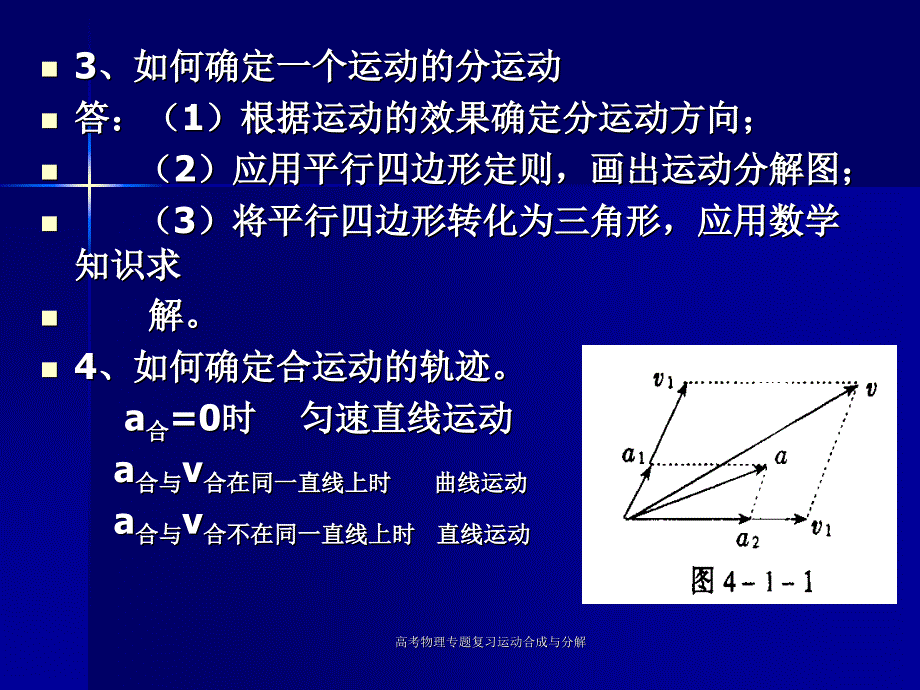 高考物理专题复习运动合成与分解课件_第3页