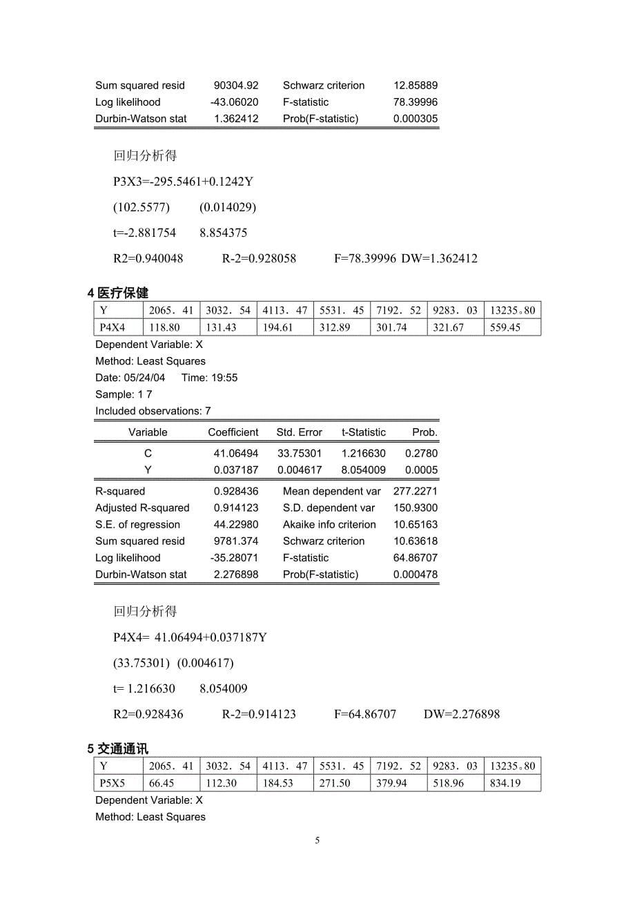 四川省居民消费结构的计量经济学分析_第5页