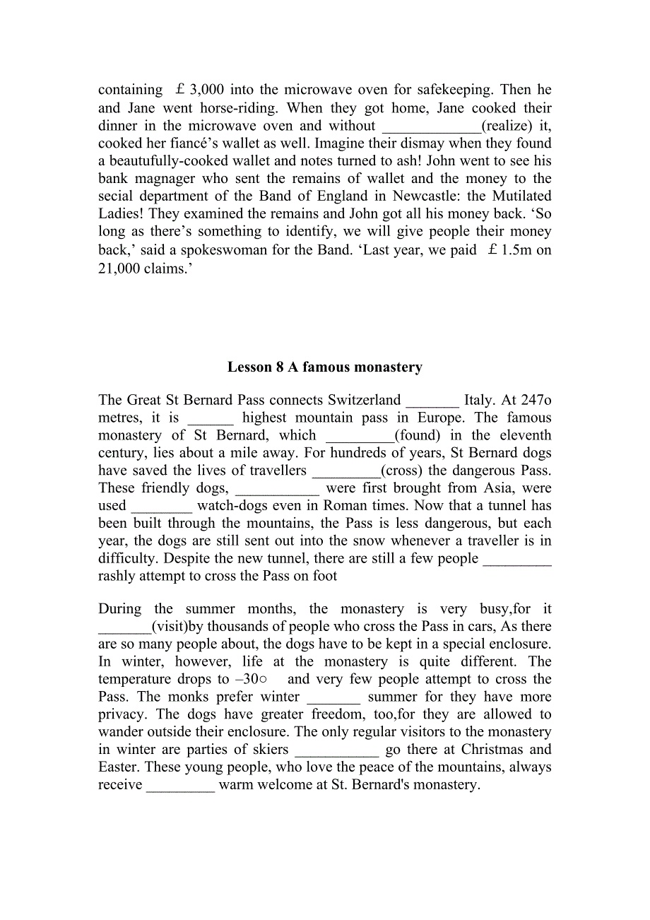 新概念英语第三册Lesson6-9课文语法填空练习.docx_第2页