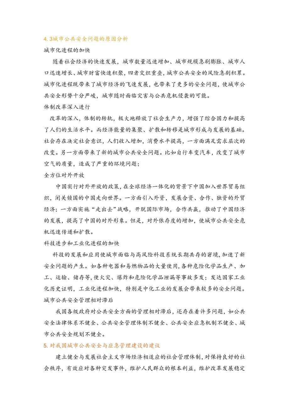 我国城公共安全与应急管理的探讨_第5页