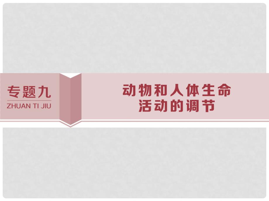 高考生物考前冲刺复习 第1部分 专题突破方略 专题九 动物和人体生命活动的调节课件_第1页