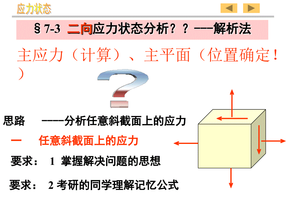 二向应力状态分析解析法和图解法_第2页