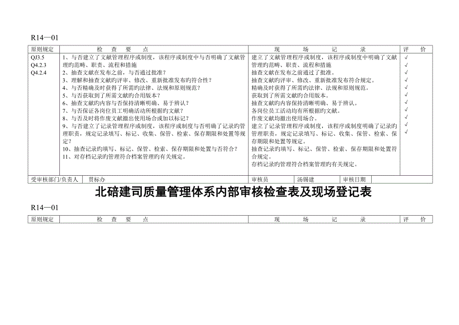 质量全新体系检查表_第3页