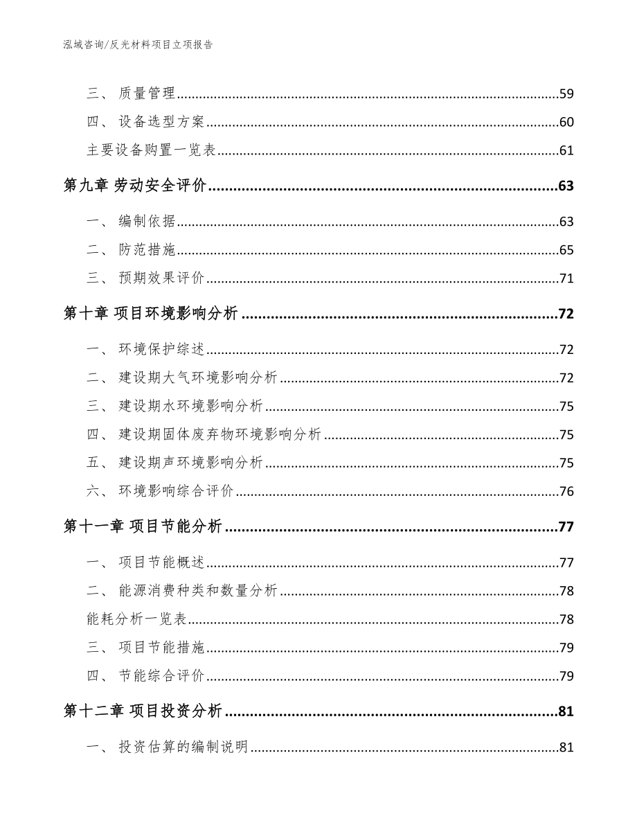 反光材料项目立项报告_范文模板_第3页