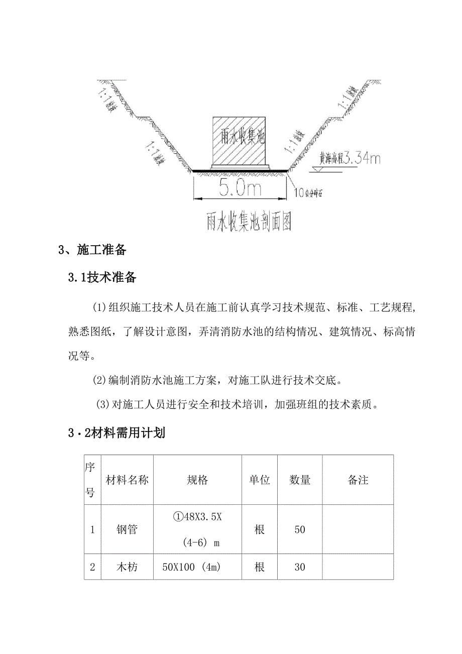 雨水收集池开挖方案_第5页