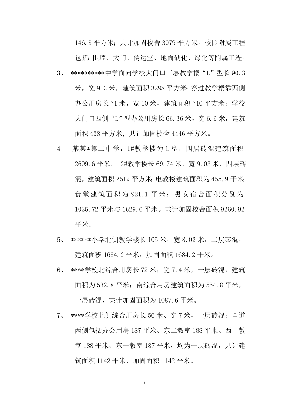 九所学校校舍加固项目可行性策划书.doc_第2页