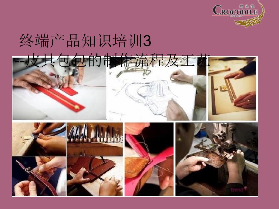 3.2终端管理产品知识皮具包包的制作流程及工艺ppt课件_第1页