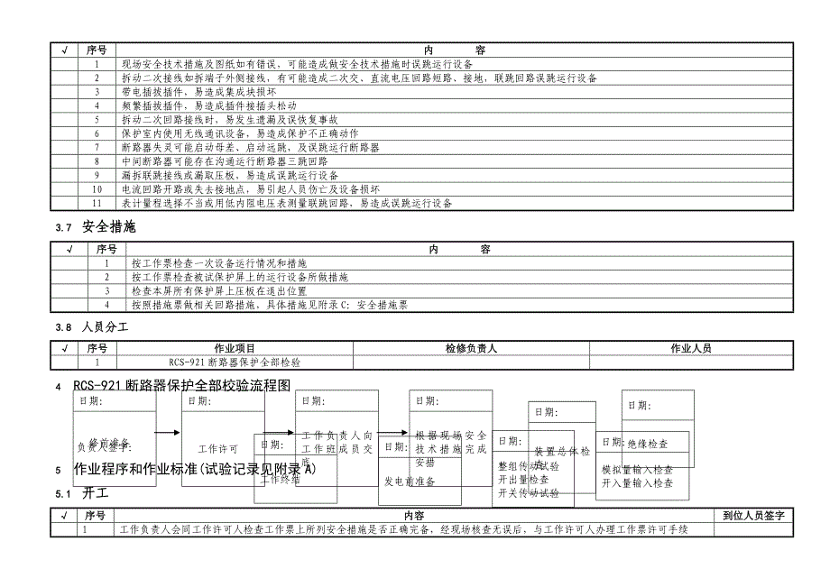 RCS-断路器保护全部检验作业指导书_第4页