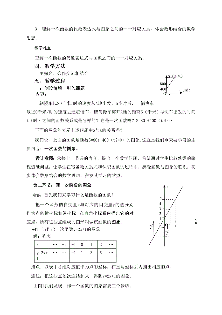 63一次函数的图象（第一课时）教学设计_第2页