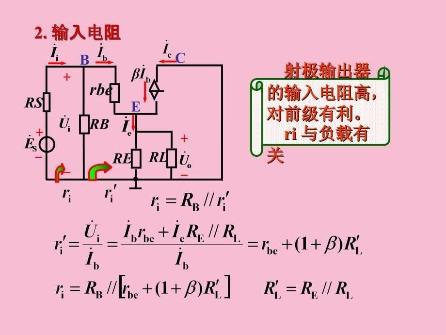 晶体管放大器的三种基本组态ppt课件_第5页