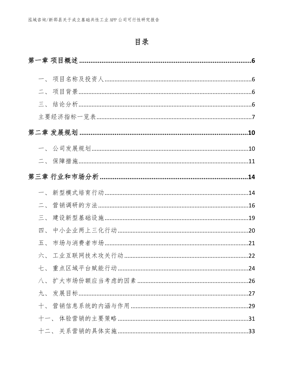 新邵县关于成立基础共性工业APP公司可行性研究报告_第1页