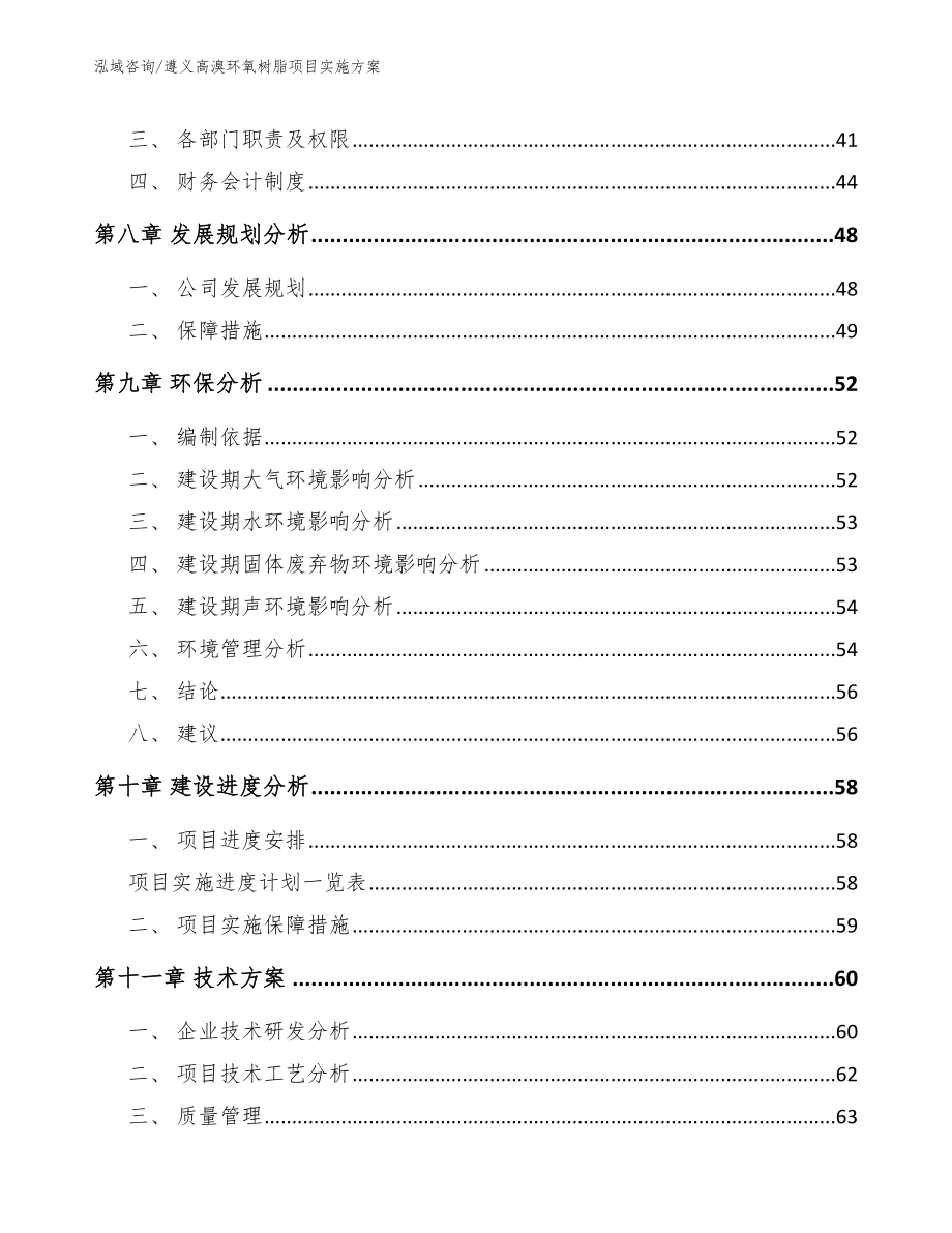 遵义高溴环氧树脂项目实施方案_第4页