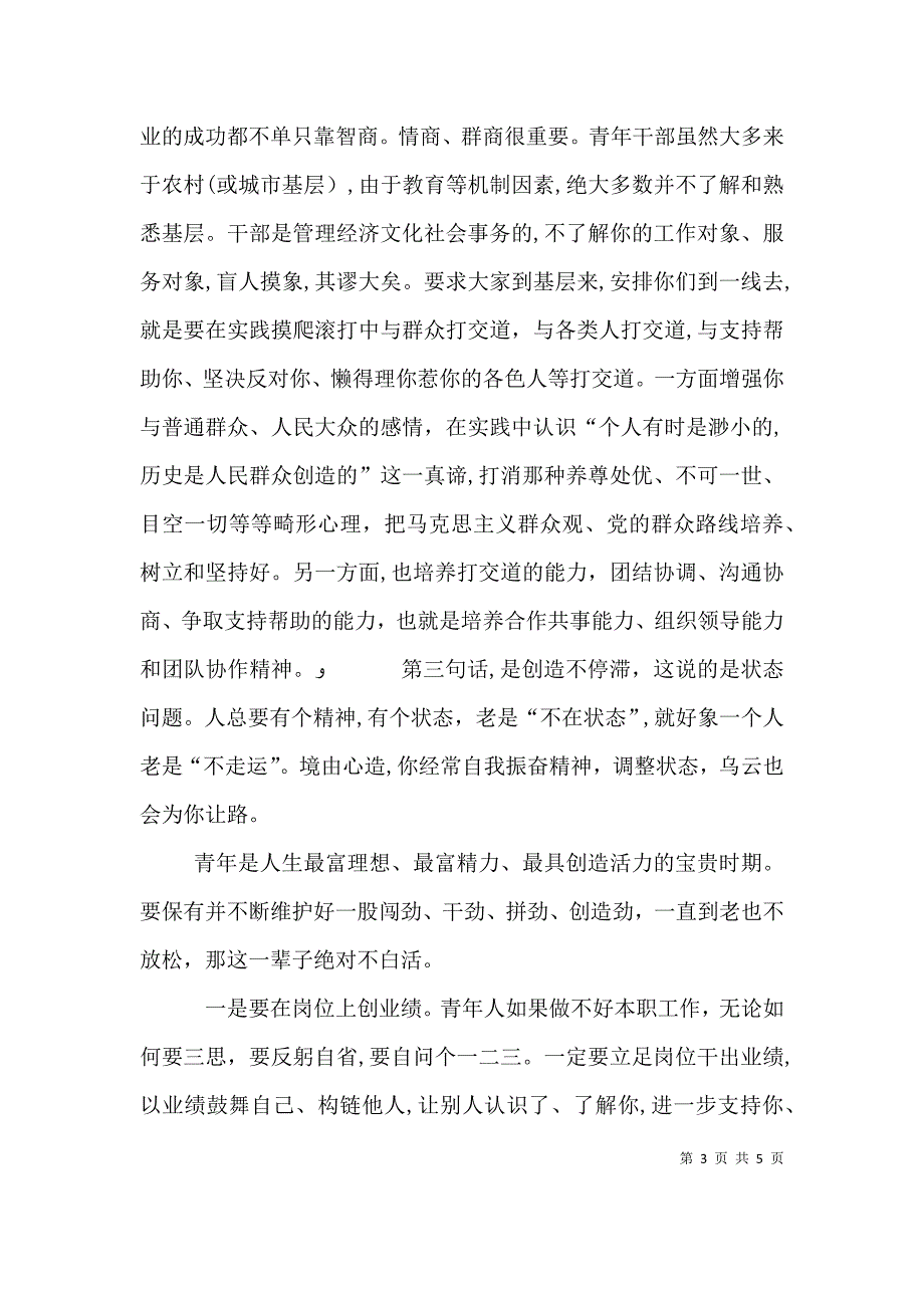 在领导干部座谈会上的发言招商局版_第3页