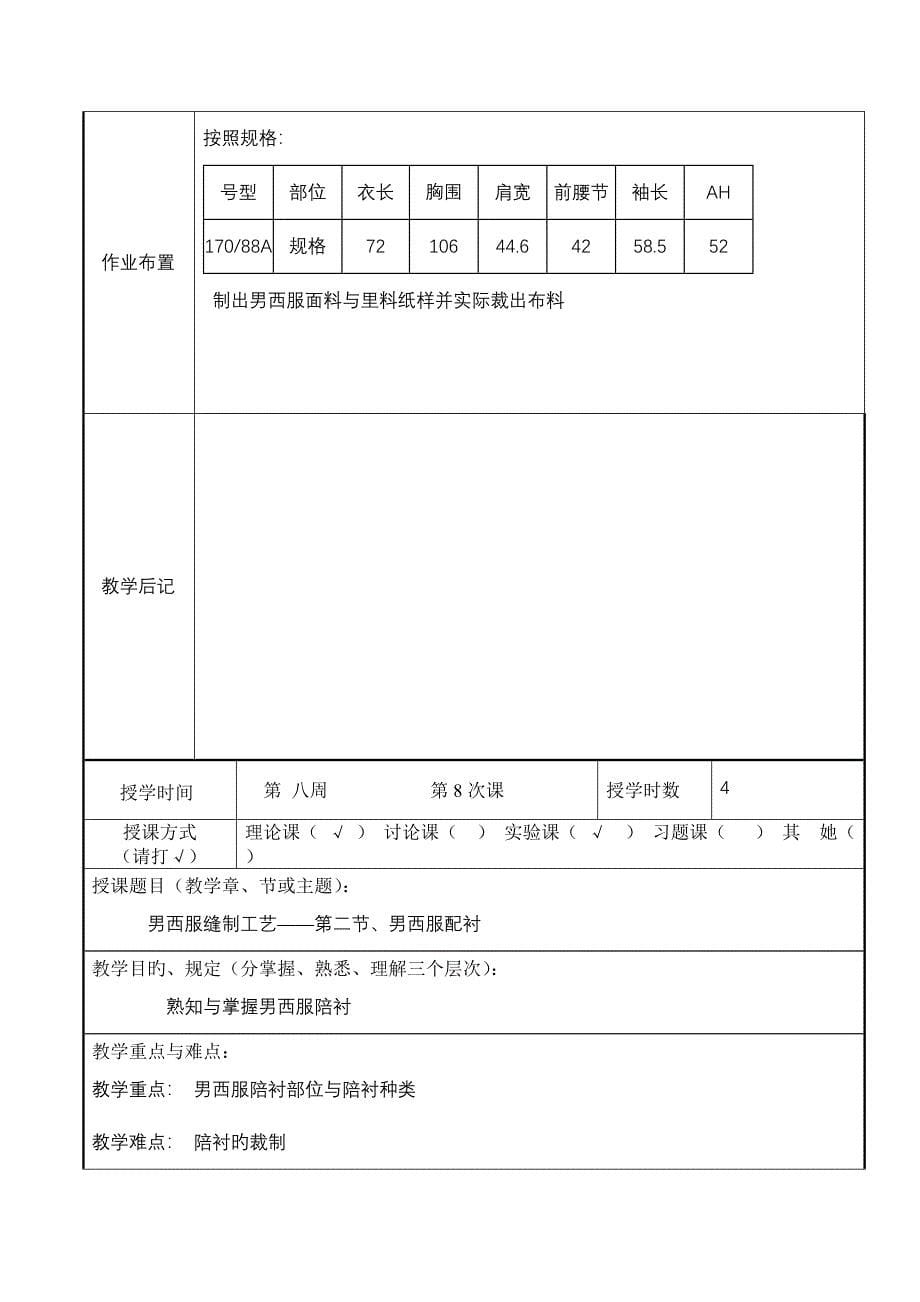 男西服缝制标准工艺教案_第5页