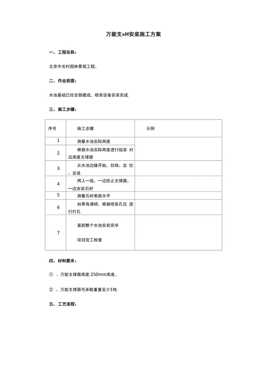 万能支撑器安装施工方案_第1页