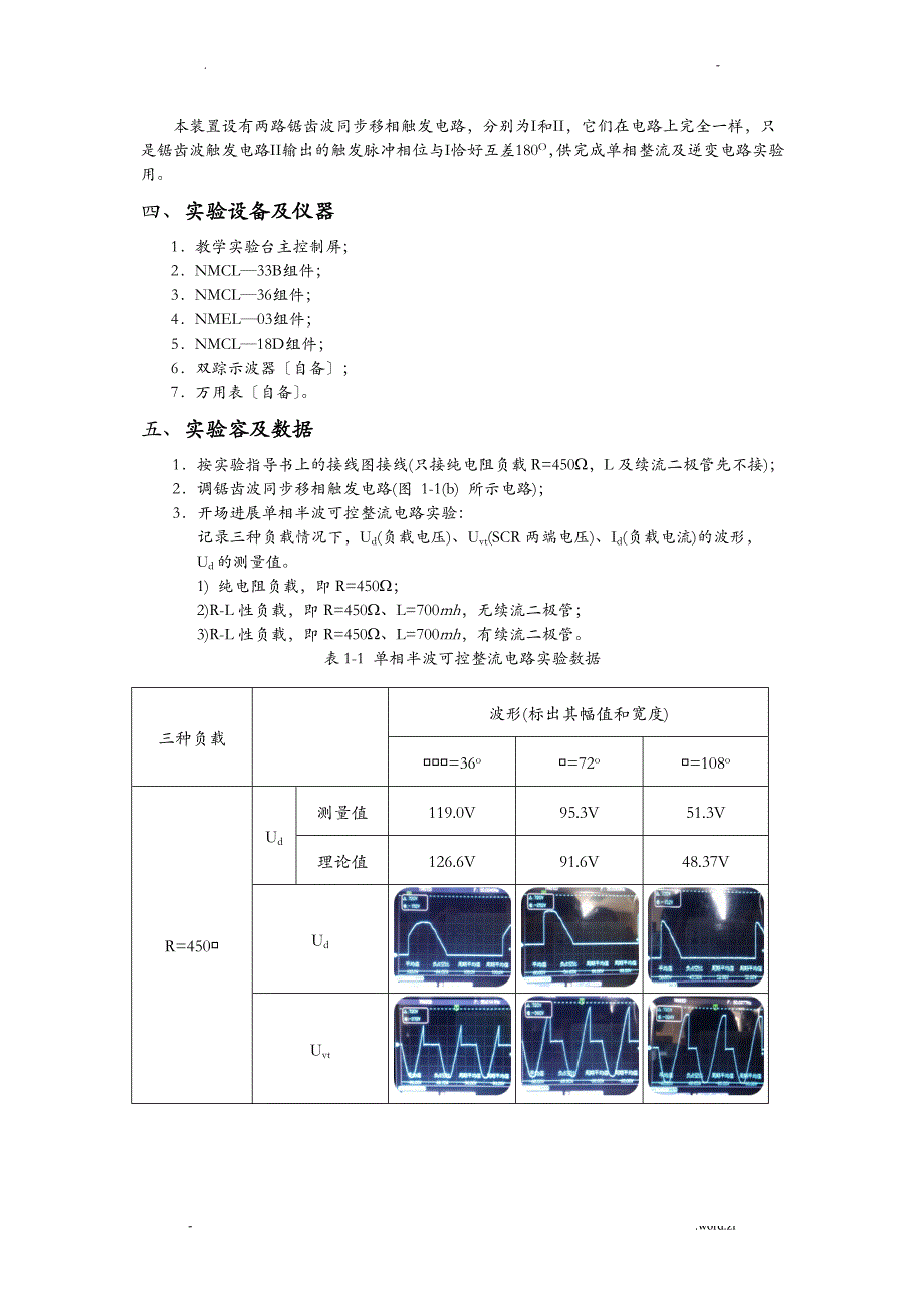 杭电电力电子技术实验报告_第3页