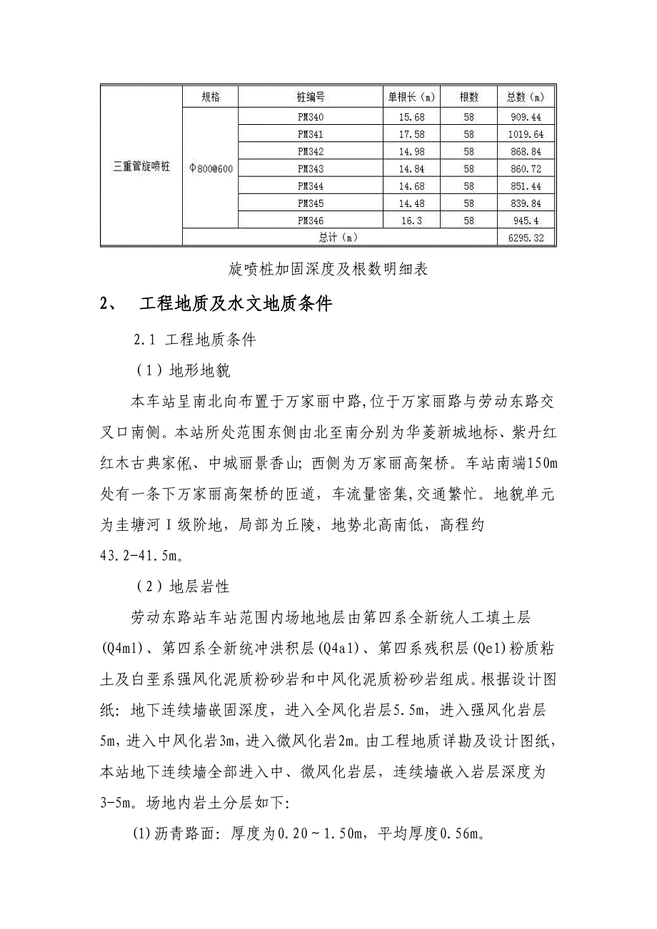 三管高压旋喷桩工艺性试桩方案资料_第4页