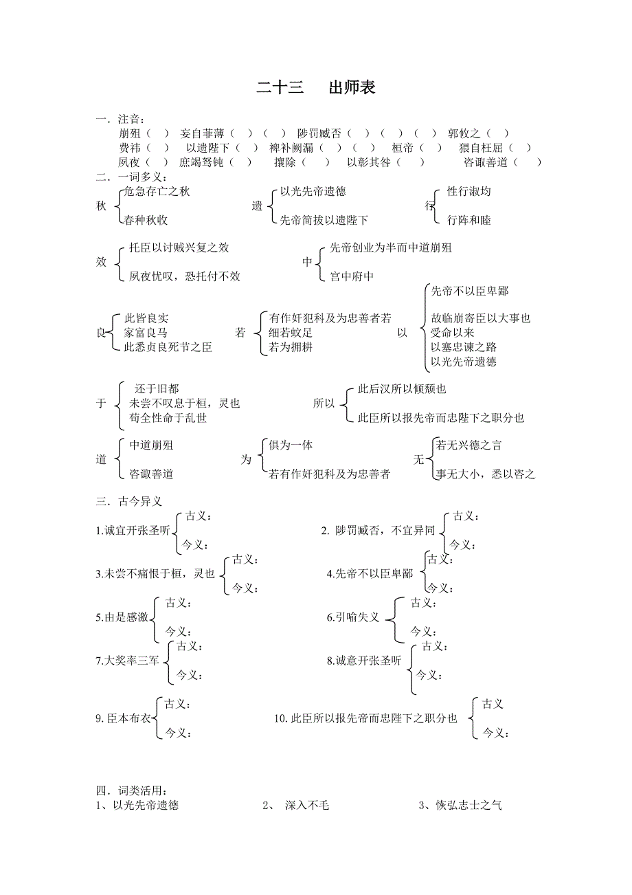 二十三 出师表.doc_第1页