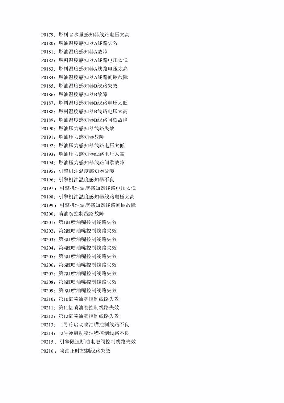 汽车故障代码表_第4页