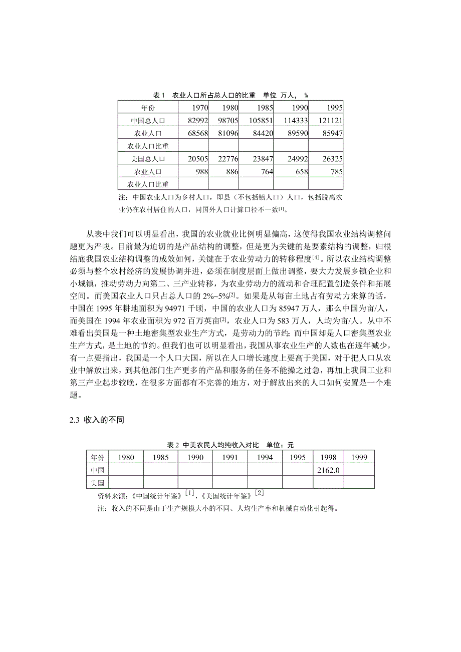 中美两国农产品生产要素的经济性差距的分析_第2页