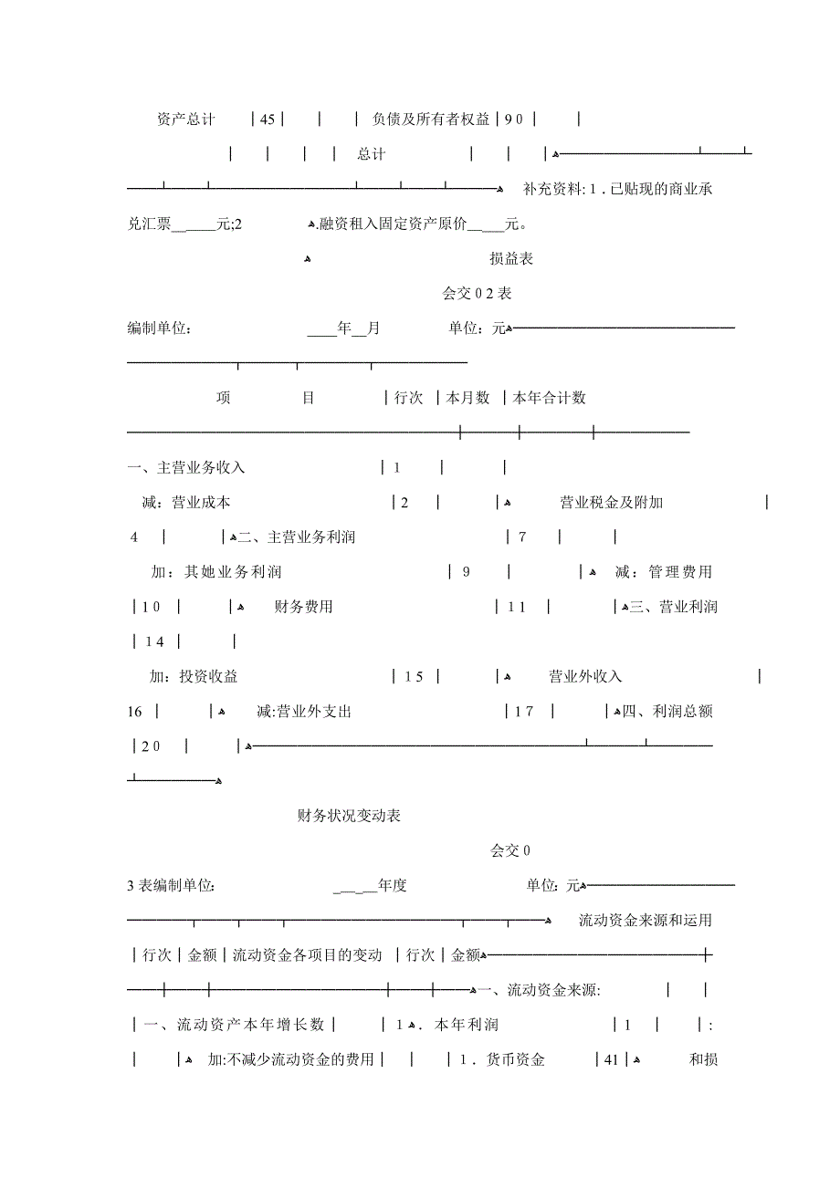 (一)会计报表种类和格式_第3页