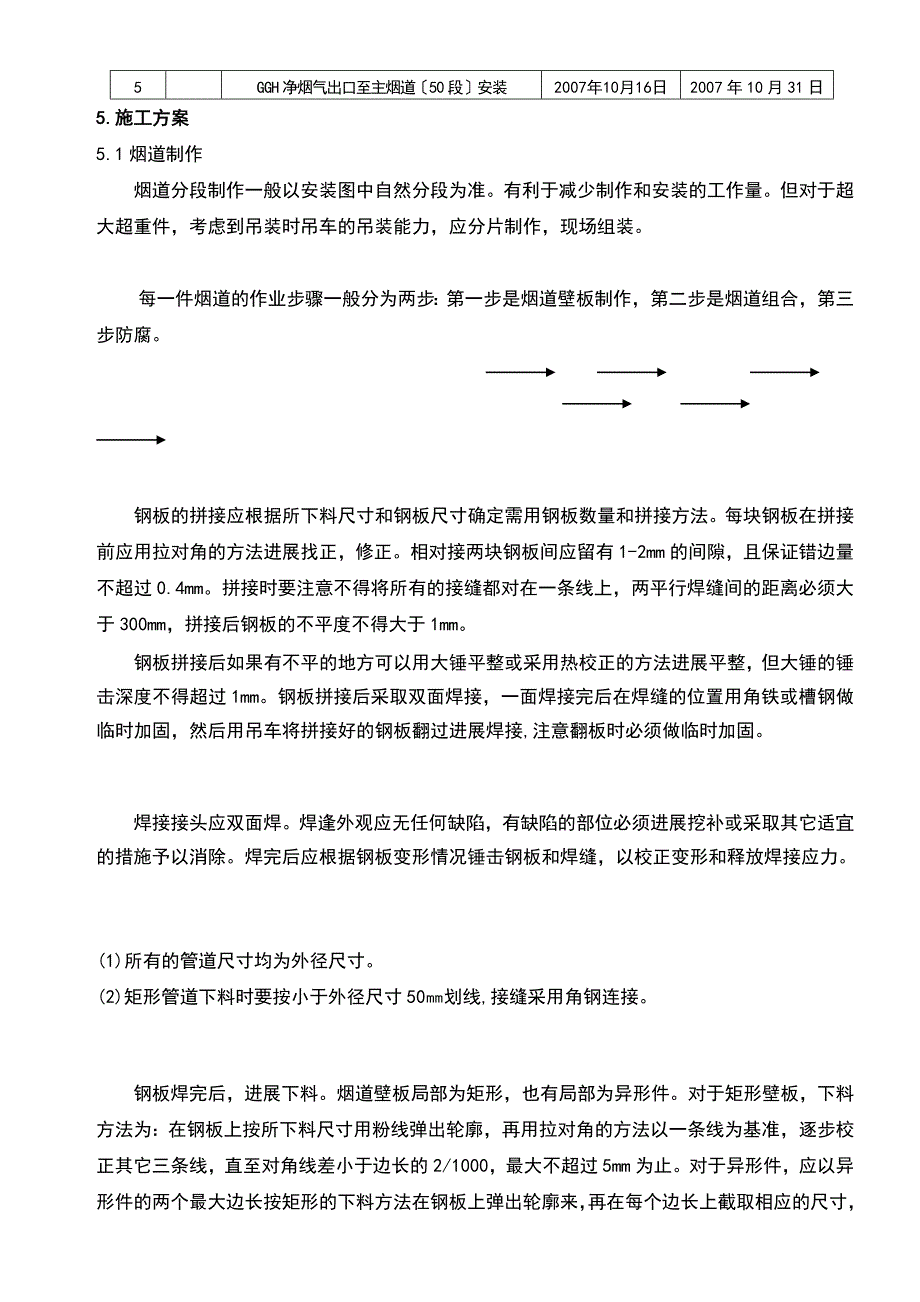 脱硫烟道制作安装要求措施1_第4页