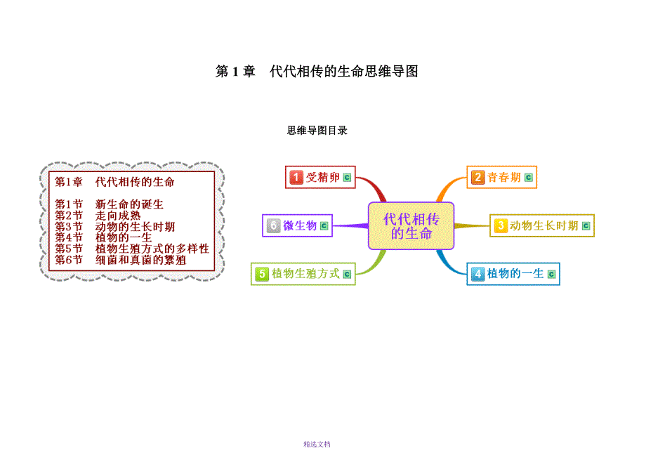 浙教版科学七年级下册全章思维导图_第1页