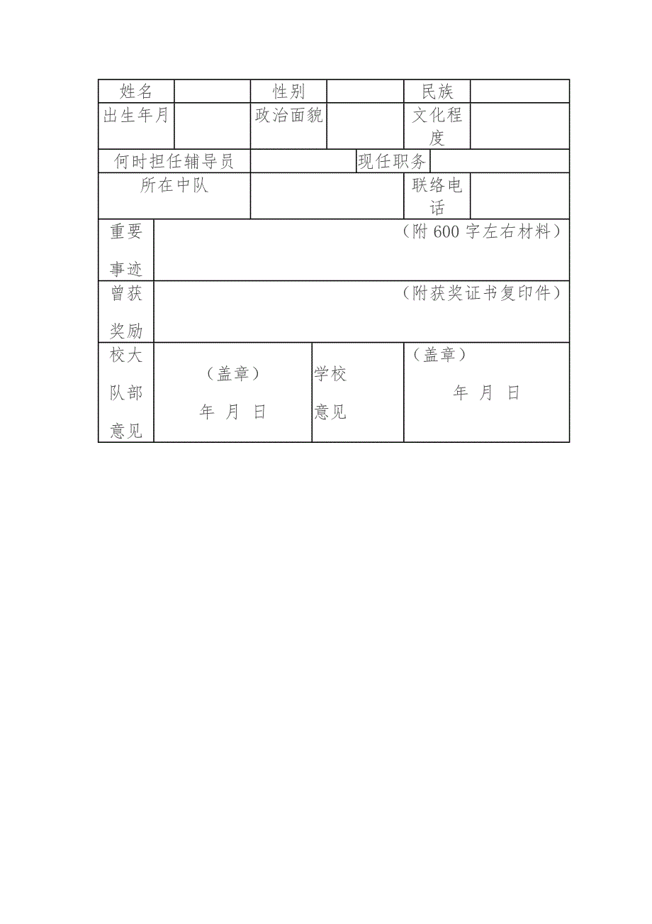 优秀中队辅导员评选方案_第3页