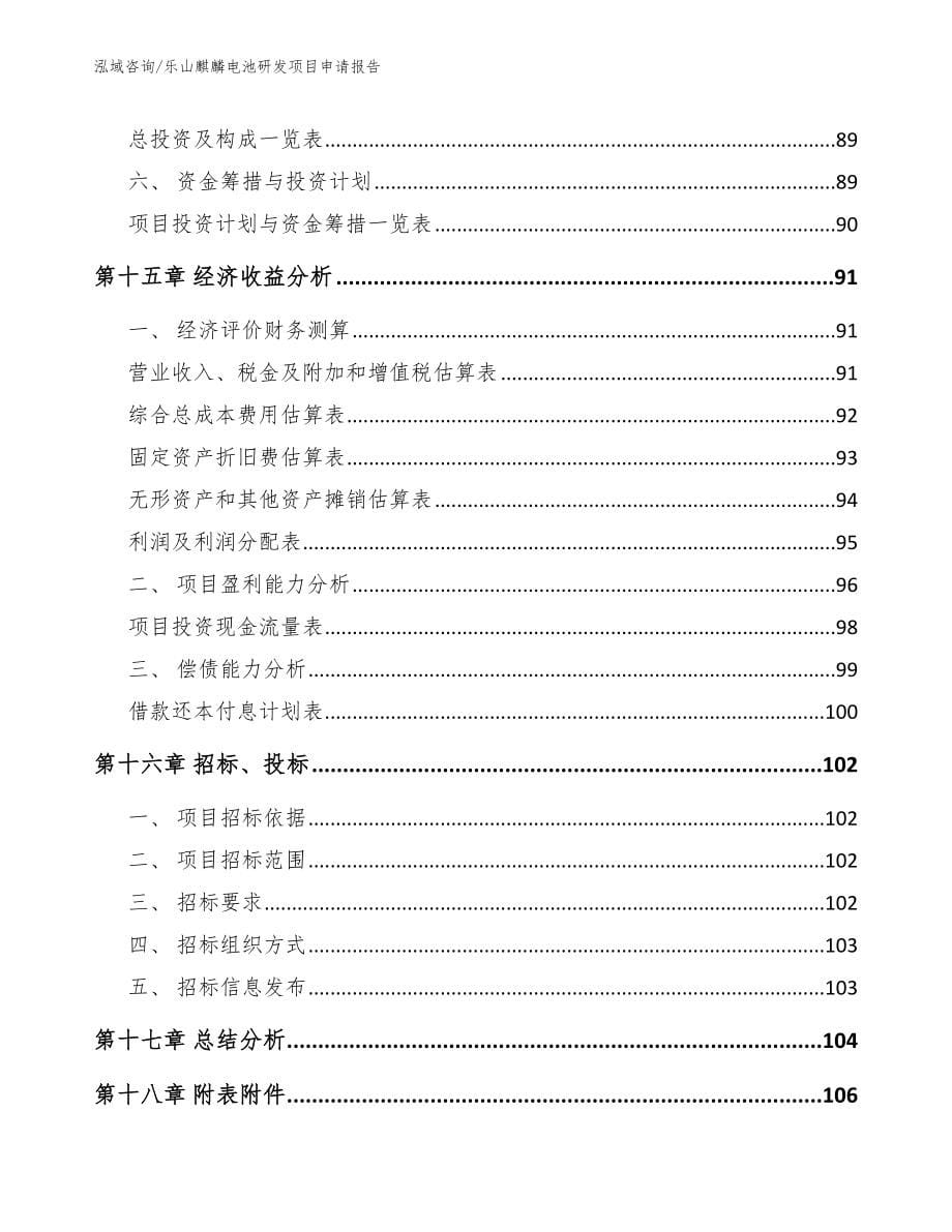 乐山麒麟电池研发项目申请报告_第5页