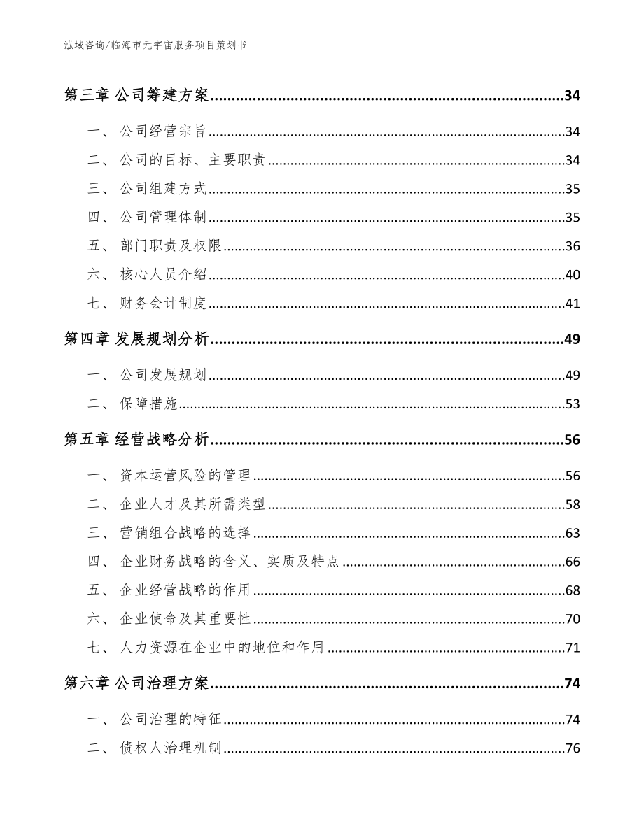 玉环市关于成立元宇宙服务公司可行性研究报告（模板范本）_第2页