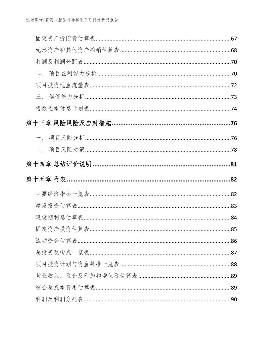 青海口腔医疗器械项目可行性研究报告【参考范文】_第5页