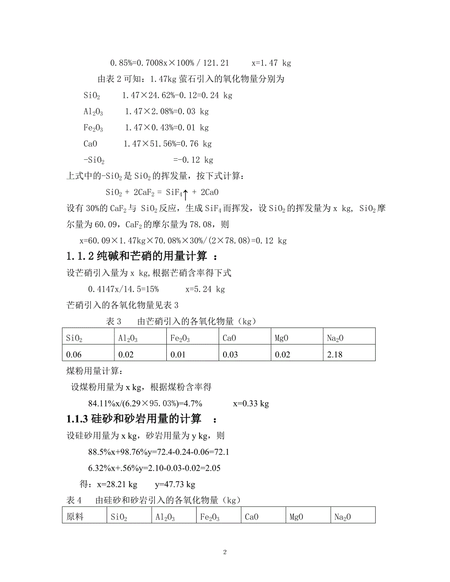 无机非金属材料工艺学课程设计.doc_第3页