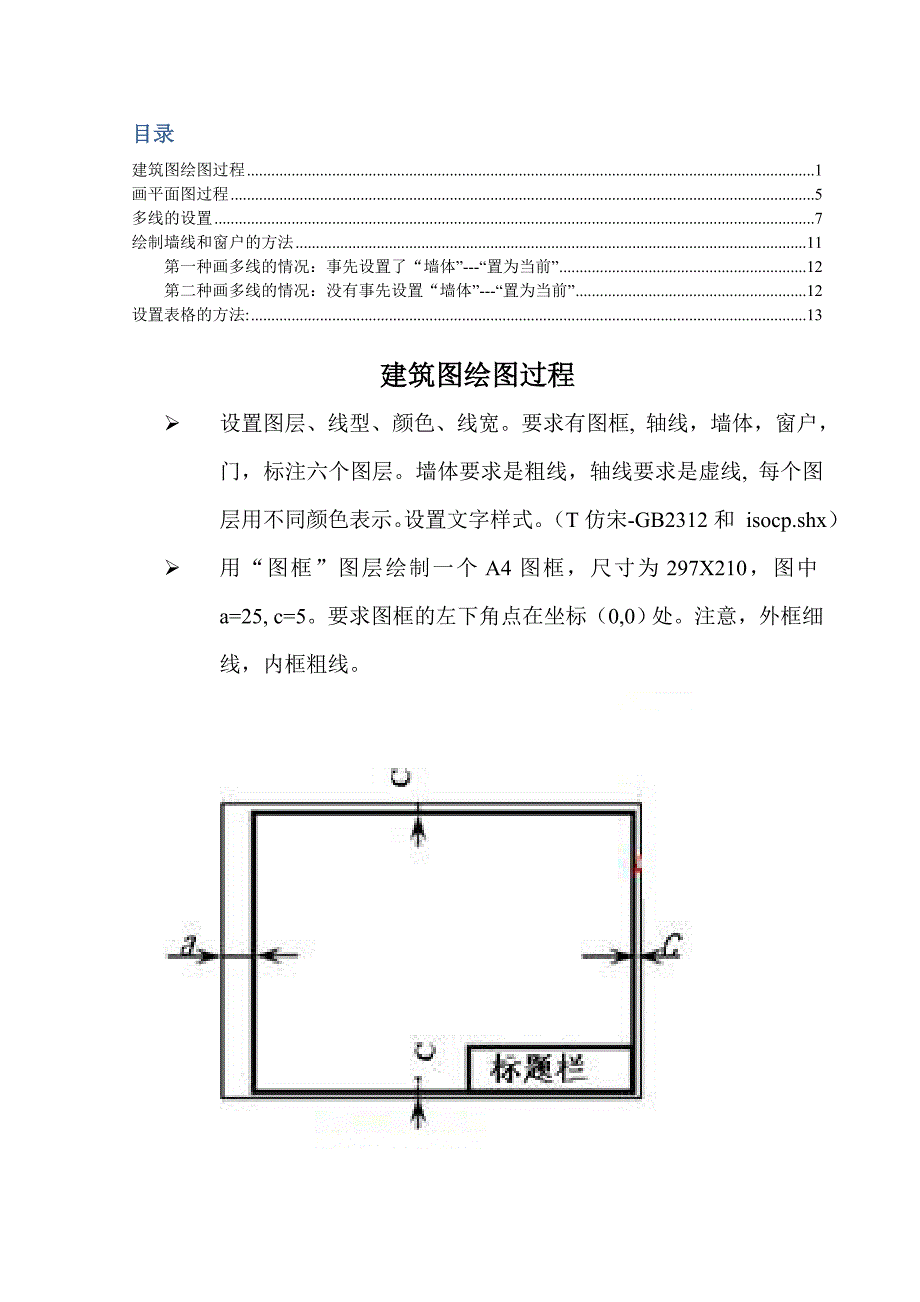 cad建筑图绘制方法_第1页