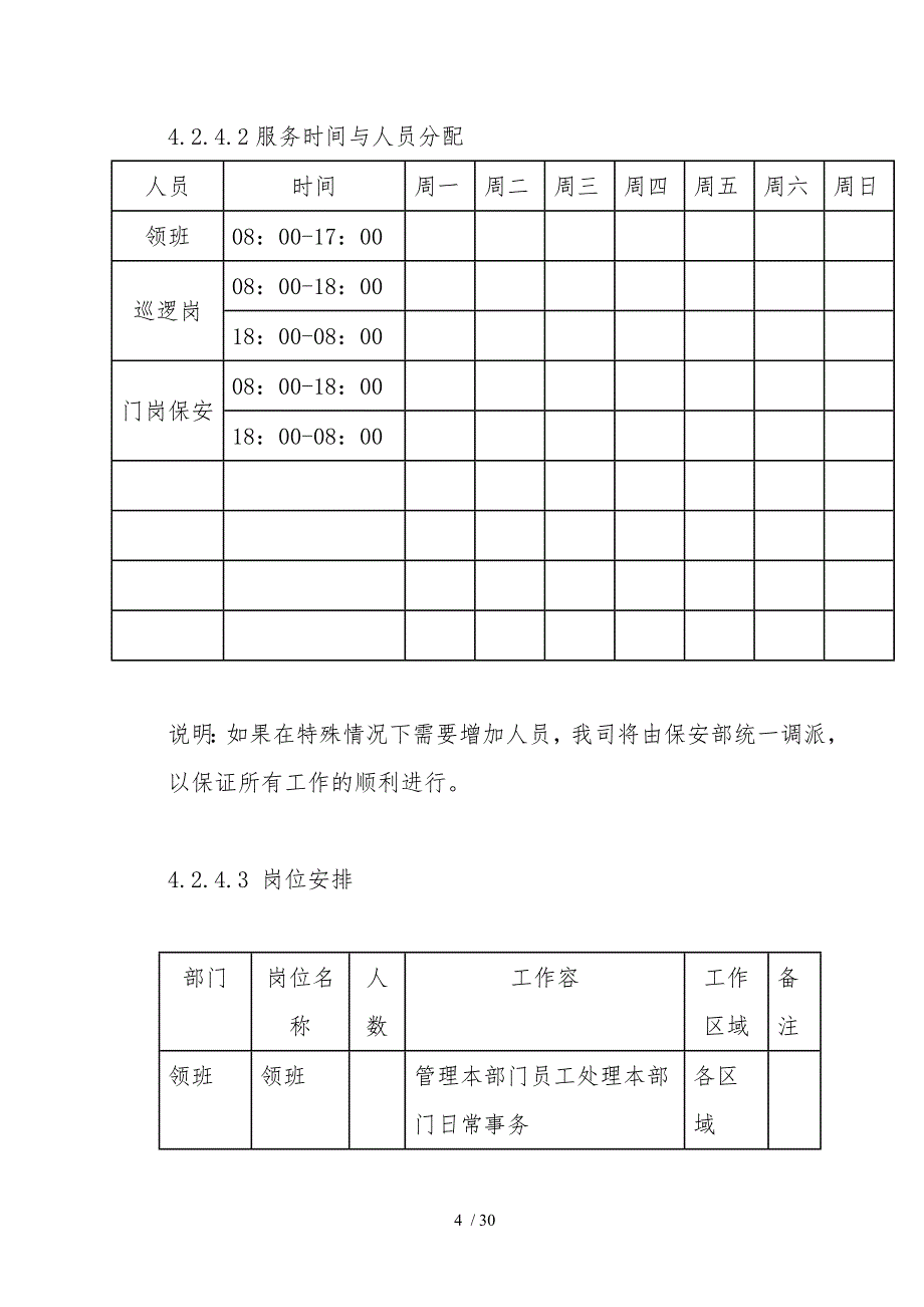 物业管理实施计划方案参考_第4页