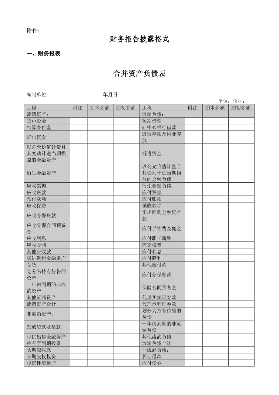财务报告披露格式.docx_第1页