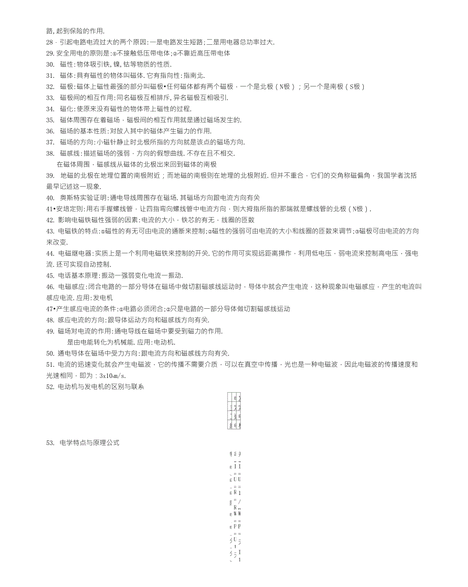 初中物理电学部分基础知识总结_第2页