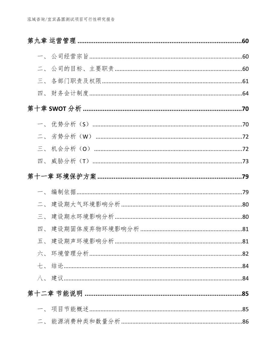 宜宾晶圆测试项目可行性研究报告（模板）_第5页