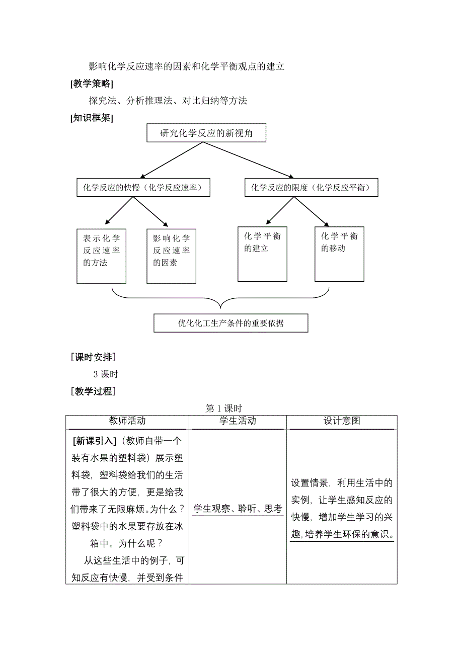 (完整版)高中化学《化学反应的快慢和限度》教案8鲁科版必修2.doc_第2页