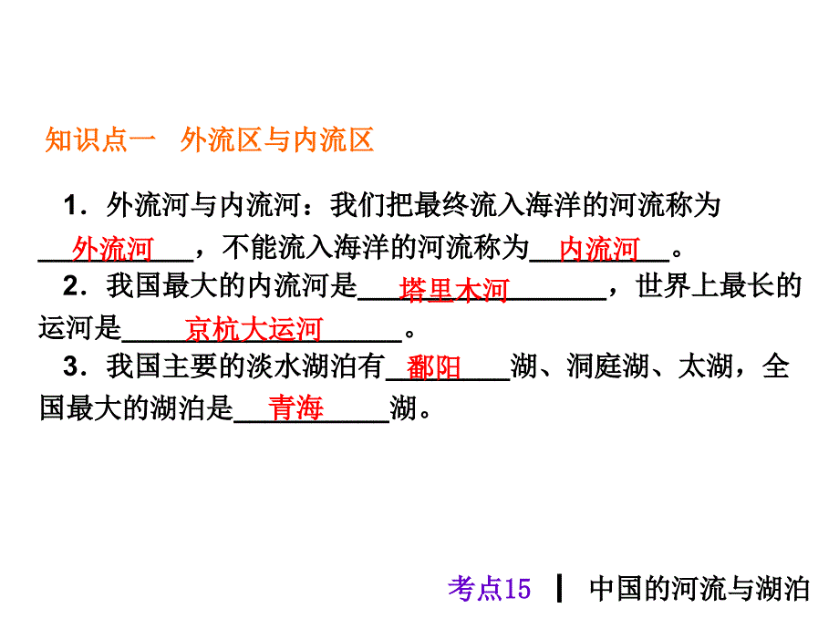 考点15中国河流与湖泊_第2页