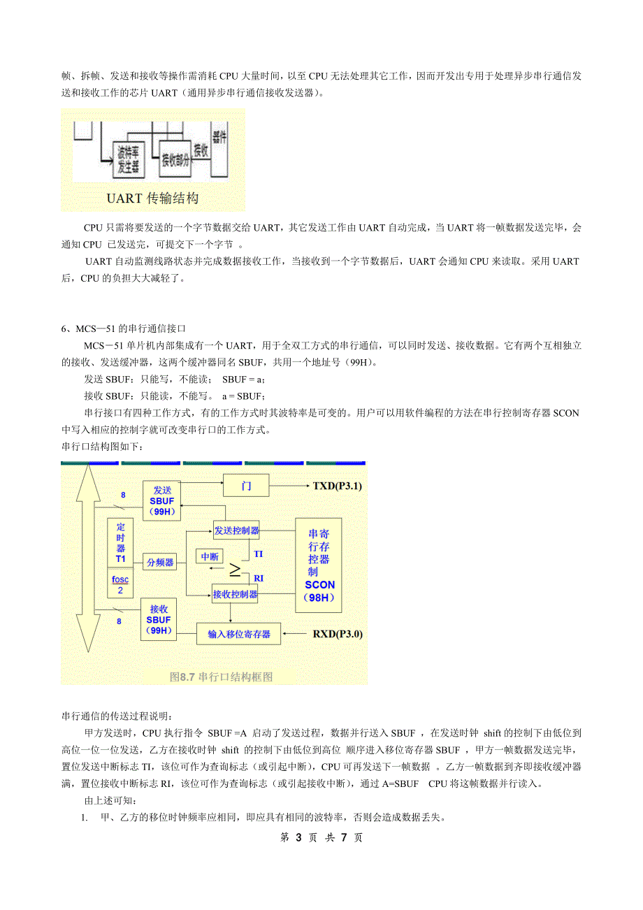 单片机串口通信实验报告_第3页