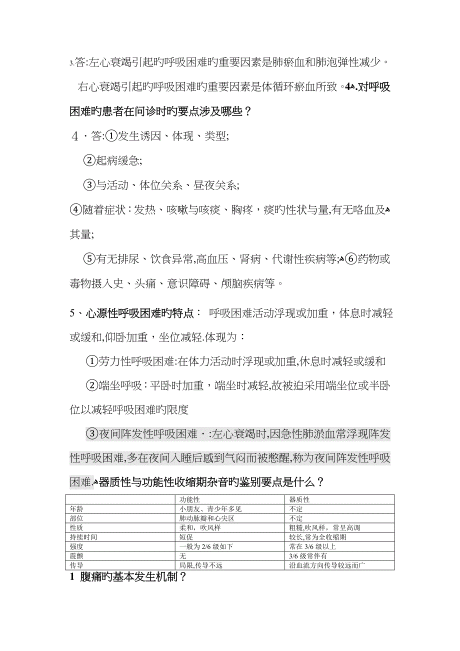 诊断学简答题重点_第4页