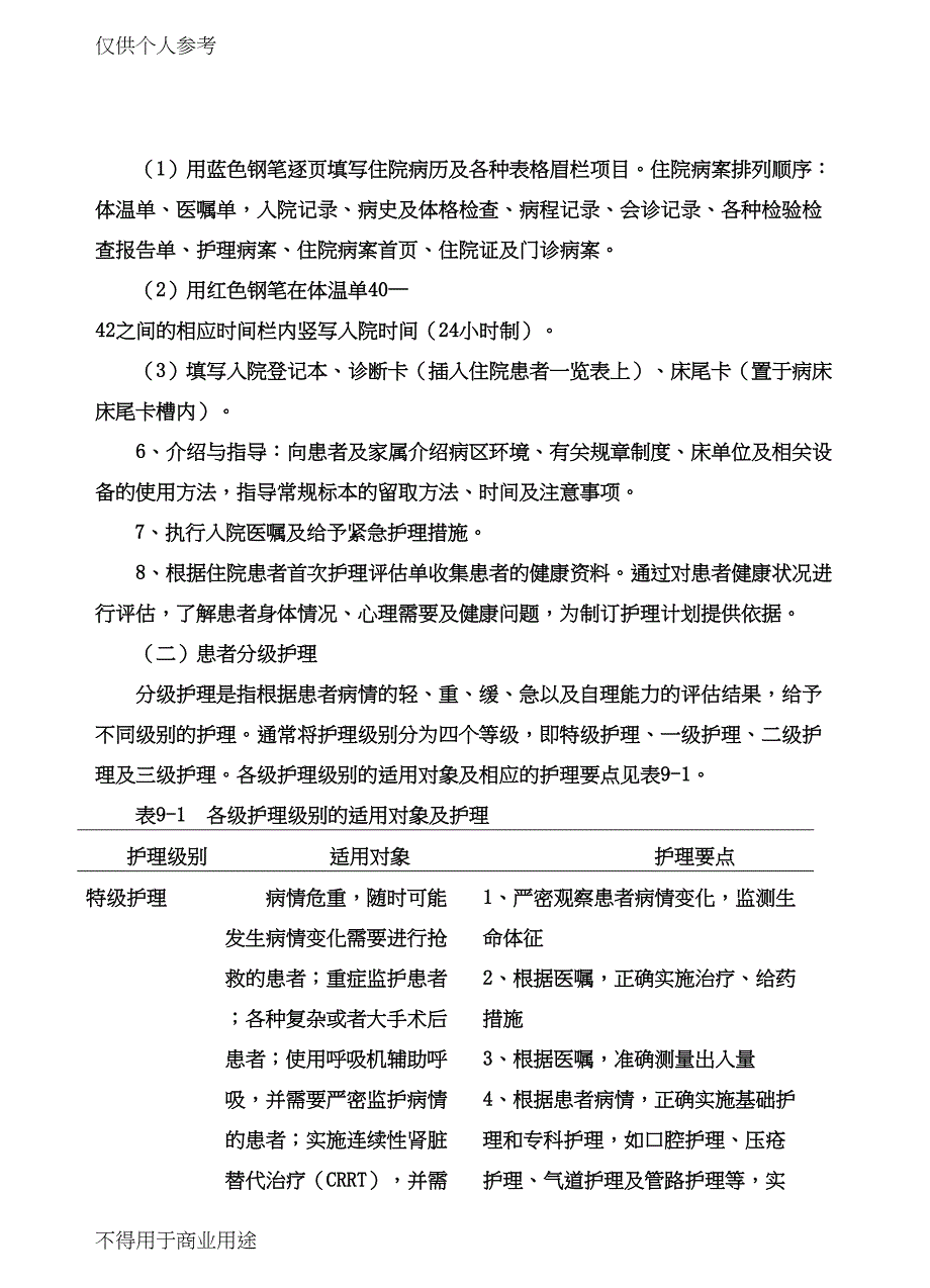 患者入院和出院护理教案[1](DOC 14页)_第3页