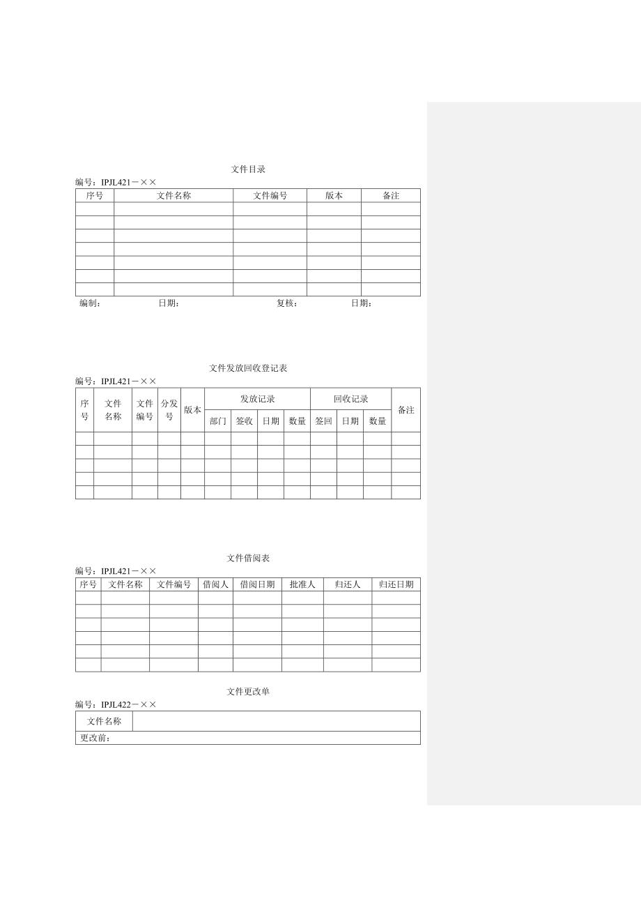 知识产权贯标记录清单模板_第3页