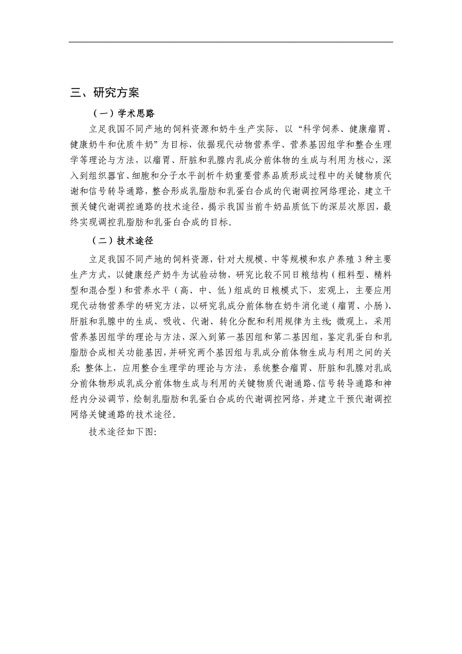 973项目申报书牛奶重要营养品质形成与调控机理研究_第3页