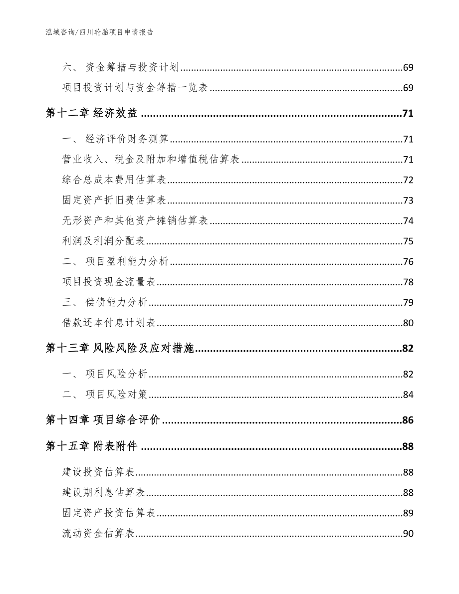 四川轮胎项目申请报告_范文参考_第4页